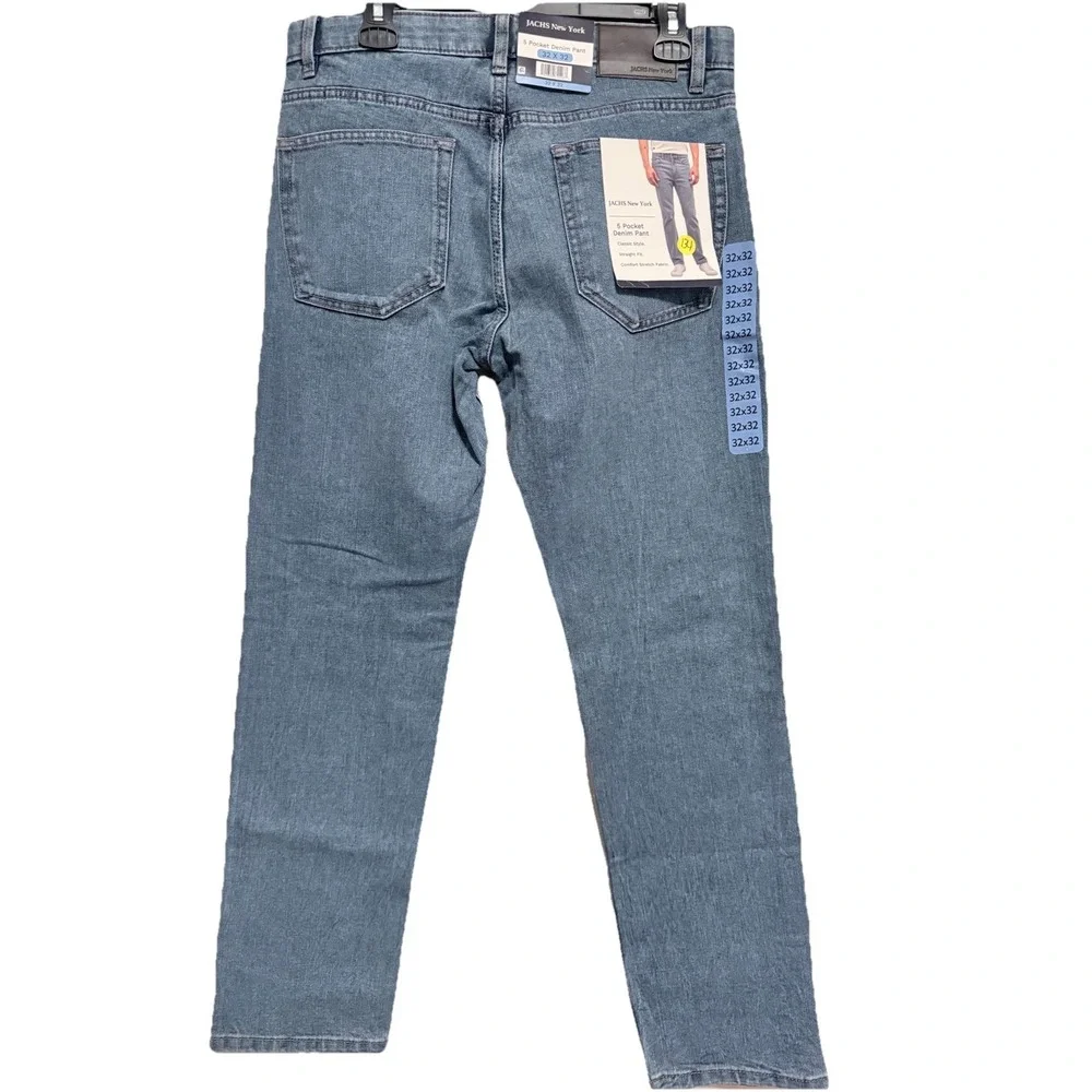 Men's NWT JACHS New York 5 Pocket Denim Pant Straight Fit 32x32
